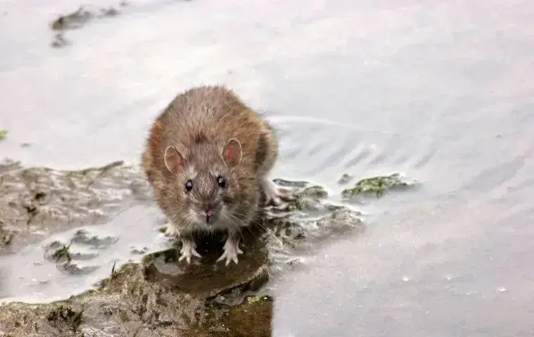 rat in a puddle