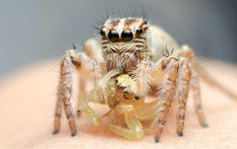 what do jumping spiders eat